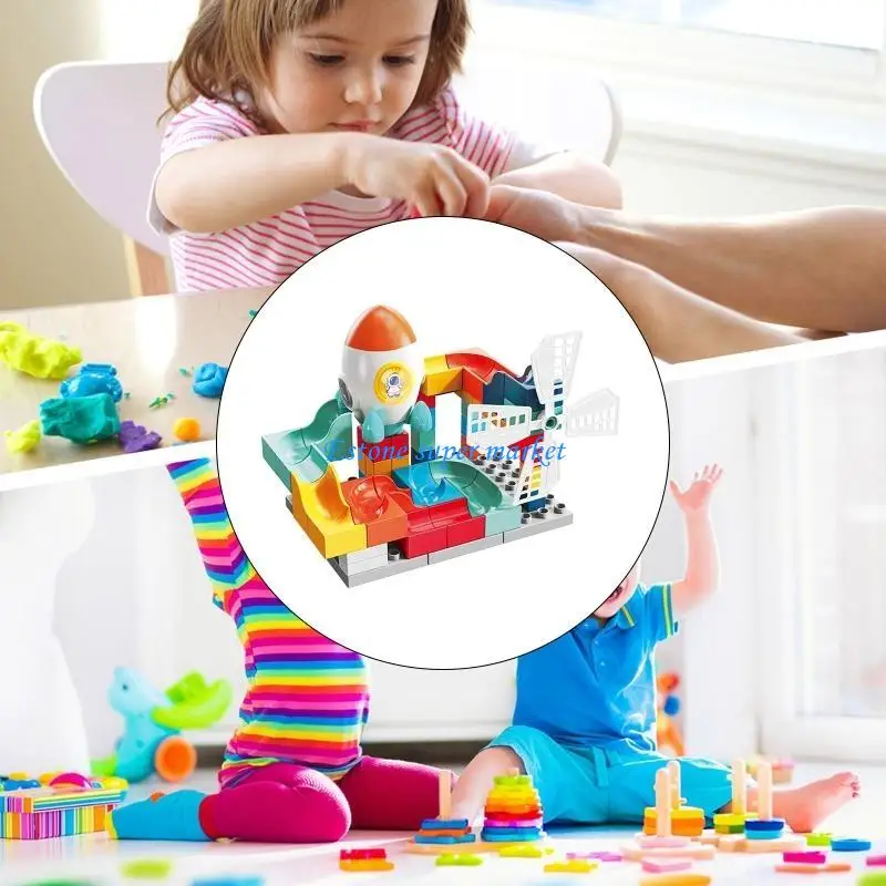 090bキッズスタッキングビルディングブロックセットクラシックな大きなブロックステムおもちゃ教育プレイセット男の子の女の子のための感覚おもちゃ
