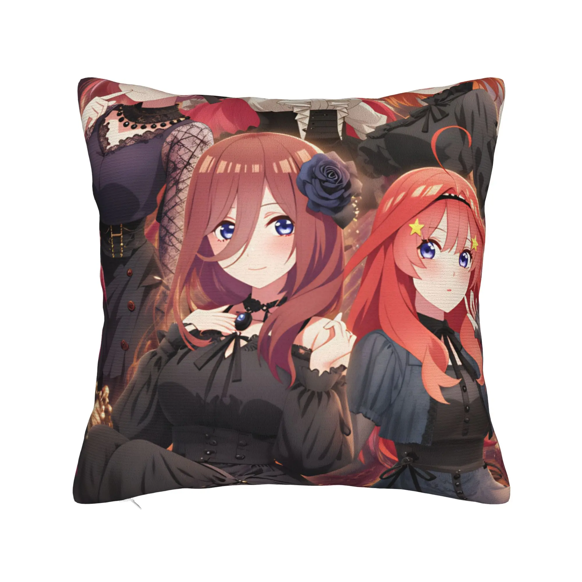 The Q-Quintessential Q-Quintuplets Pillow Case  Comfy Pillow Cover Funny Pillowcases For Sofa Home Decor