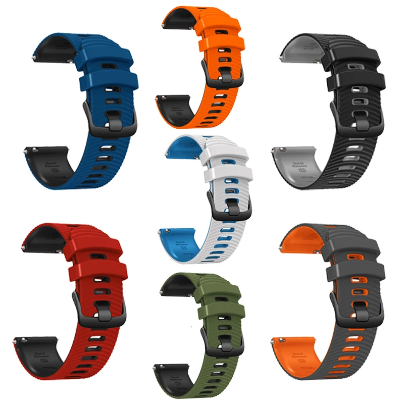 22MM Silicone Wrist Strap For Xiaomi Watch S4/2 Pro Sport Bands For Xiaomi Watch S3 S2 S1 Mi Watch Color 2/A2 Bracelet Watchband