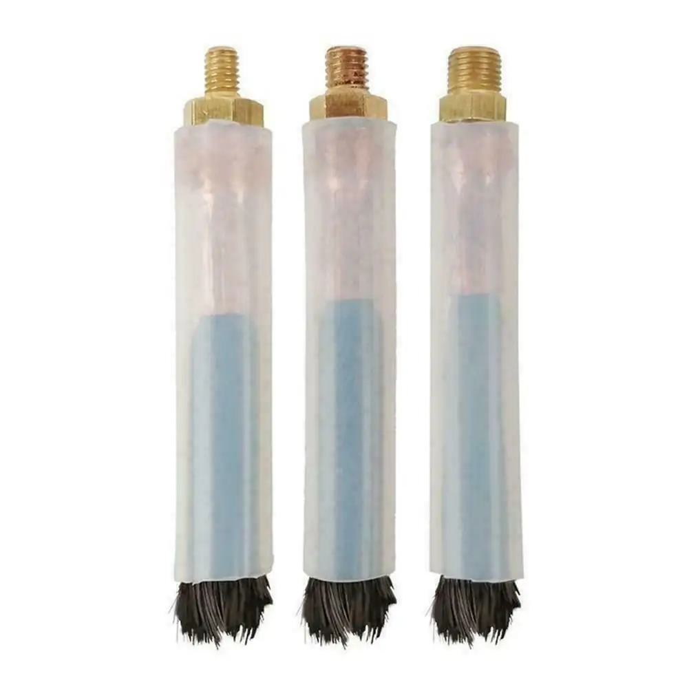 Pickling Brush M6/M8/M10 Copper Head Carbon Fiber Brush Acid Scrubbing Brush For TIG WIG MIG Aluminium Welding Cleaning Welds