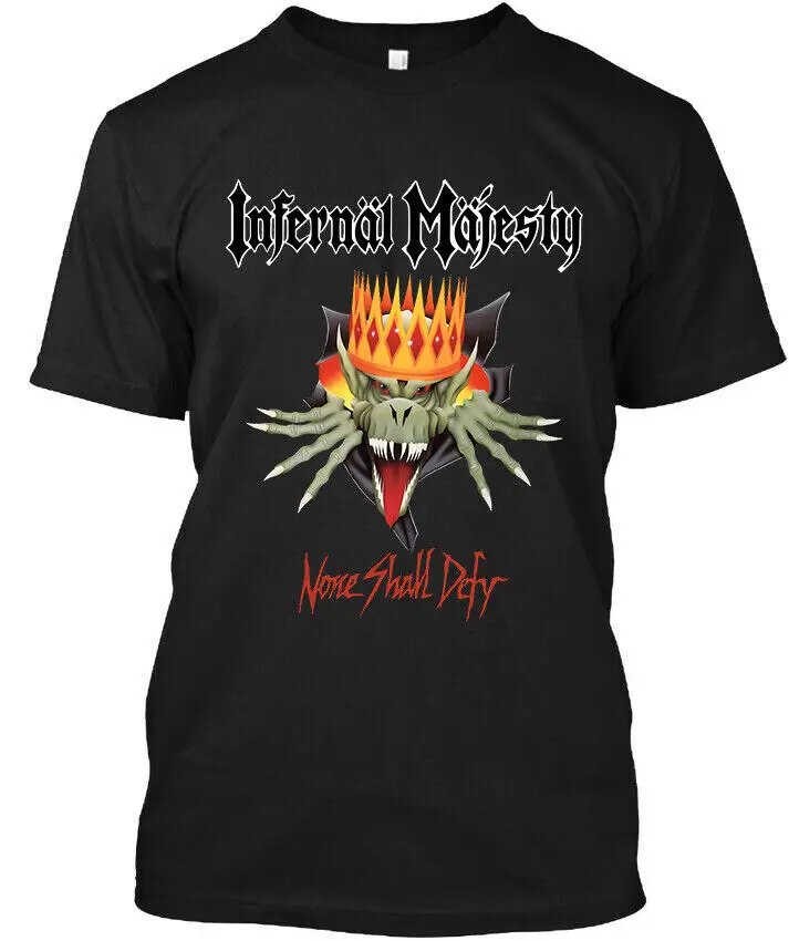 New POPULAR! Infernäl Mäjesty None Shall Defy Canadian Music Retro T-Shirt S-4XL