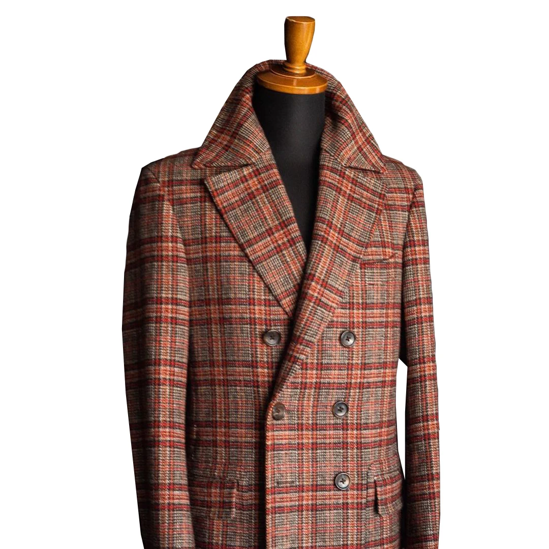 جديد رجل الدعاوى الشتاء شهم قطعة واحدة فحص النسيج أصيلة مصممة الكلاسيكية الزفاف البدلات الرسمية للمناسبات الرسمية حسب الطلب