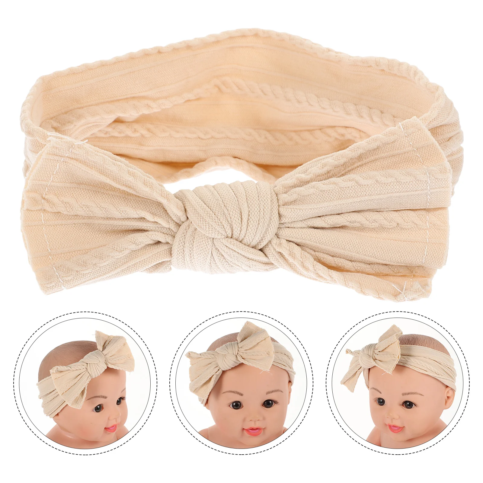 

3Pcs Baby Nylon Headbands Soft Elastic Bows Baby Girl Hair Accessories Adorable Outfit Toddler Headband Kids Accessories