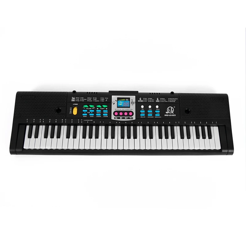 Quality MQ 61 Keys Electronic Piano Digital Music Electronic Keyboard Musical Instrument Gift with Microphone for Kids Beginners