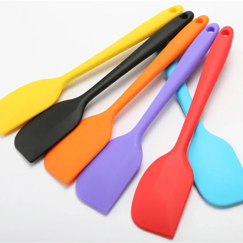 1pc 21cm Kitchen Silicone Cream Butter Cake Spatula Batter Scraper Brush Butter Mixer Cake Brushes Baking Tool Kitchenware