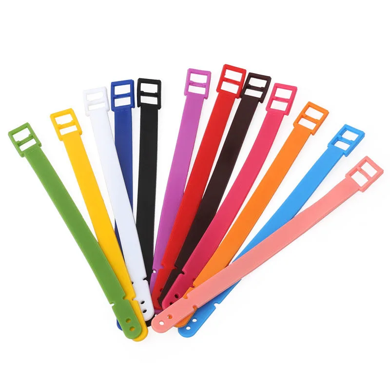 5 Pcs/Lot Candy Color Luggage Tag Strap Label Bag Handbag Portable Travel Accessories Name ID Address Tag Strap