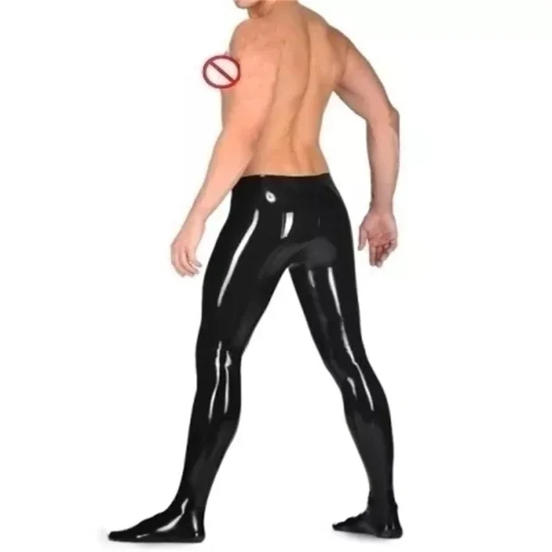 

Latex Trousers Rubber Pants with Socks Leggings Natural Handmade Fetish for Men Wear