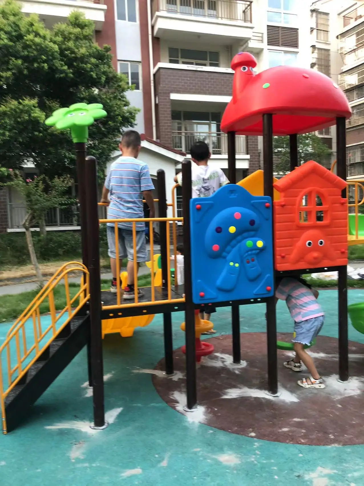 kids toy slide baby outdoor games swing kindergarten sets children's plastic child children playground indoor garden large B3