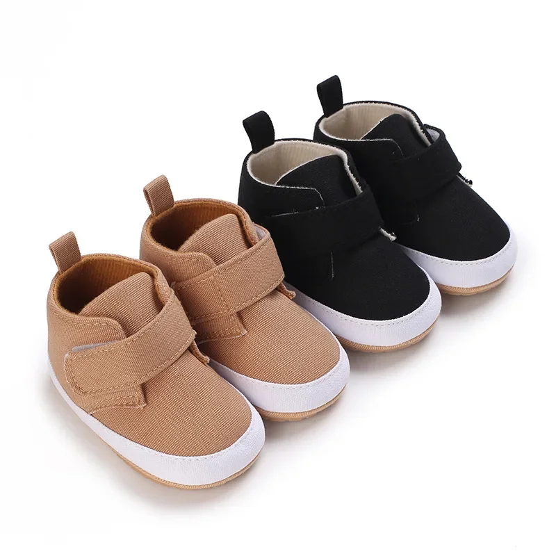 

Meckior Four Seasons Hundred Baby Canvas Shoes Newborn First Day Shoes Rubber Bottom Anti-slip Baby Boys Girls Sneakers