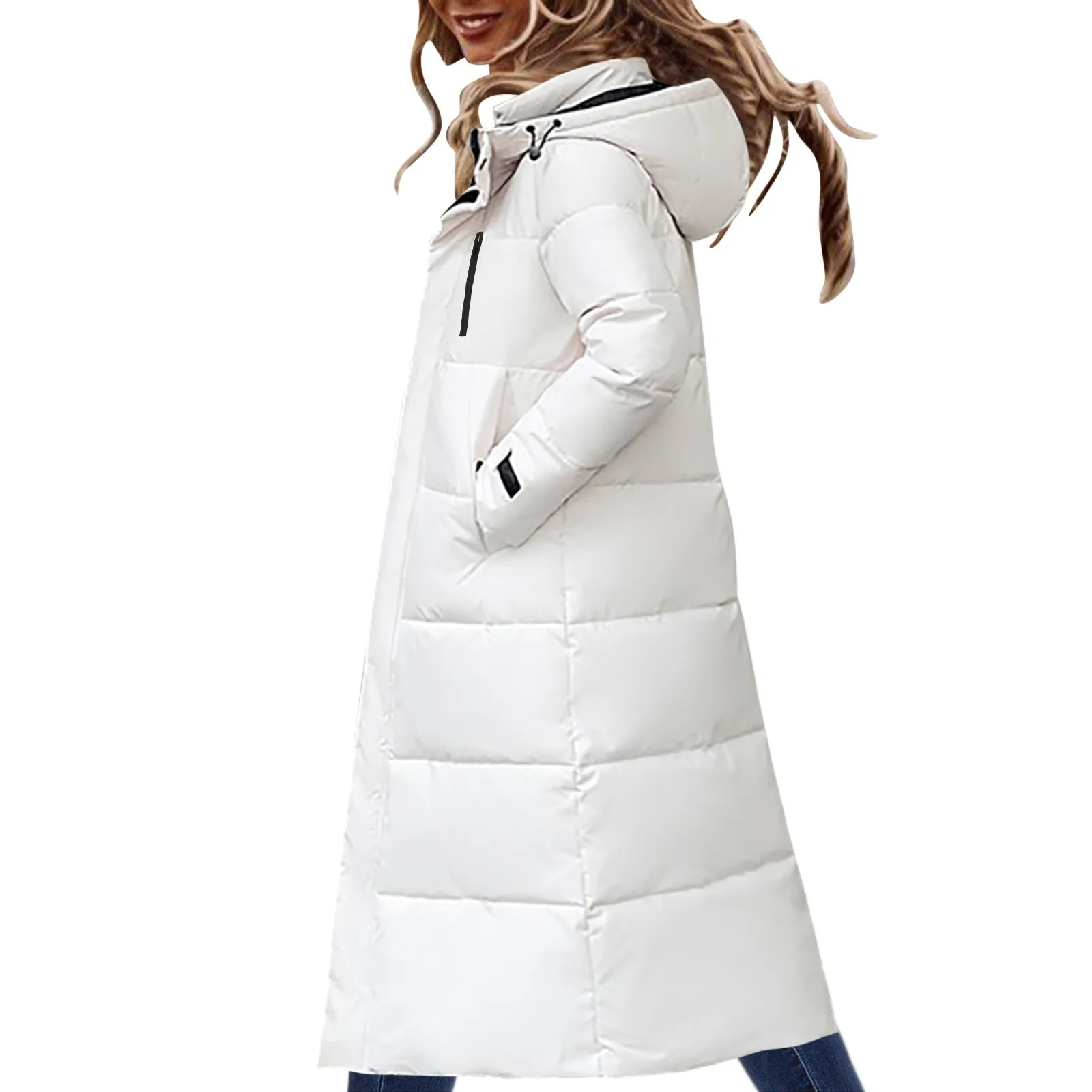 Women'S Padded Clothes In Winter Thickened Large Large Size Over Knee Slim Long 4x Coats for Women Winter Fuzzy Jackets