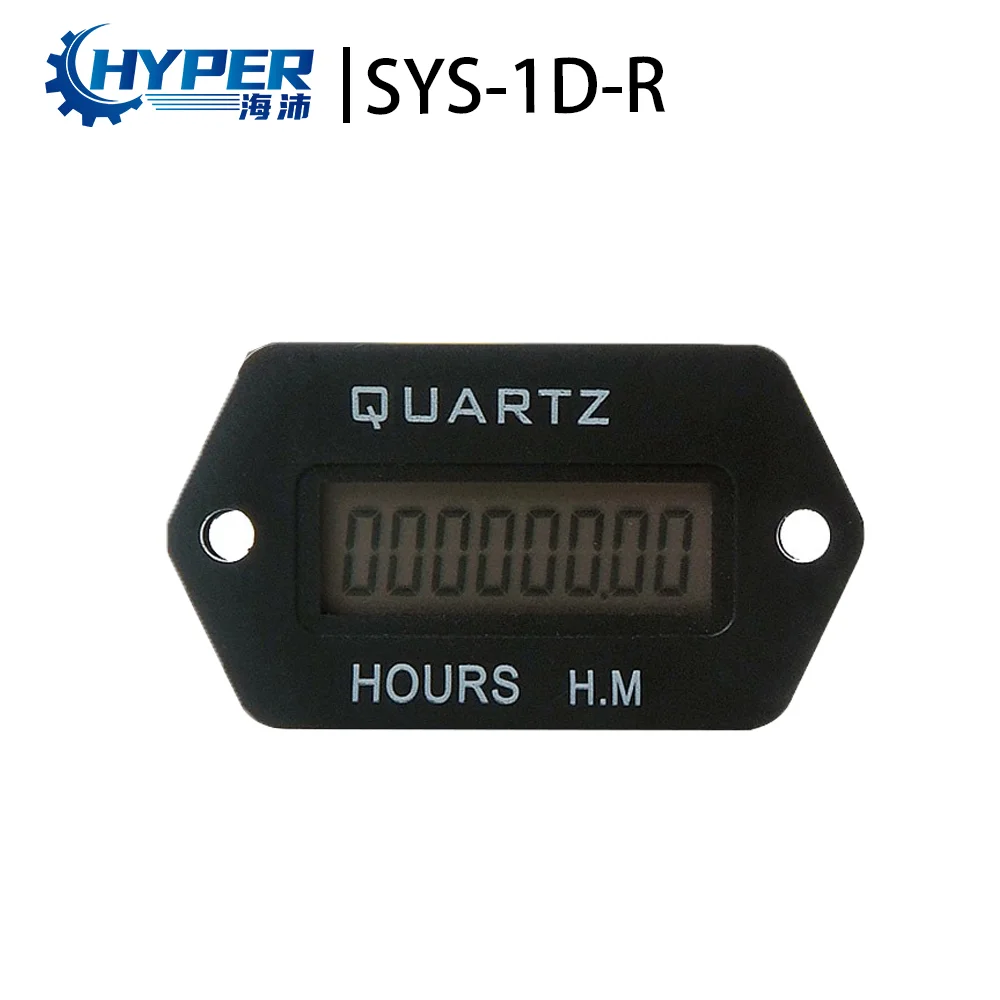 SYS-1D-R Timer Hour Meter 100-250V AC 50/60HZ For Diesel Generator Timer Chronograph Spare Parts For Gasoline Generator Set