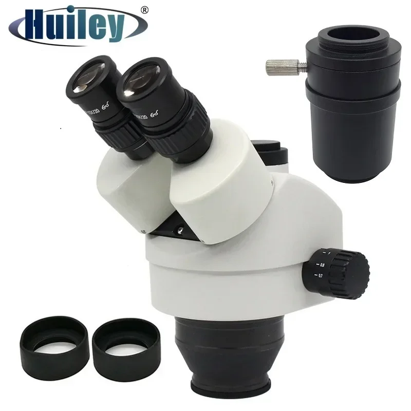 Stereo Microscope Head Monocular Binocular Trinocular Simul-focal UP-right Image Optical 20X 40X 7-45X Zoom WF10X Eyepiece