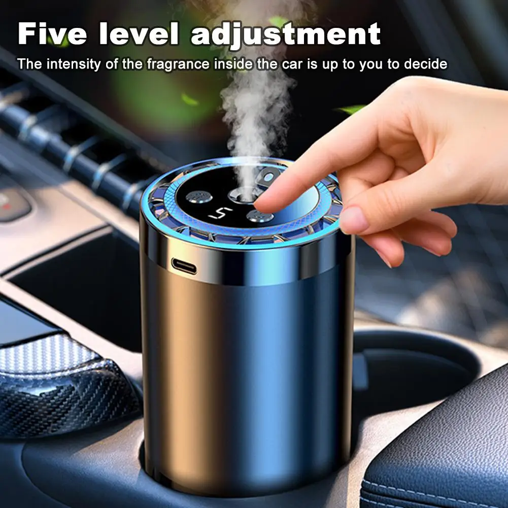 NEW High-end Electric Auto Air Diffuser Aroma Car Air Vent Humidifier Diffuser Clip Perfume  Advanced Sense Ambient Light Fresh