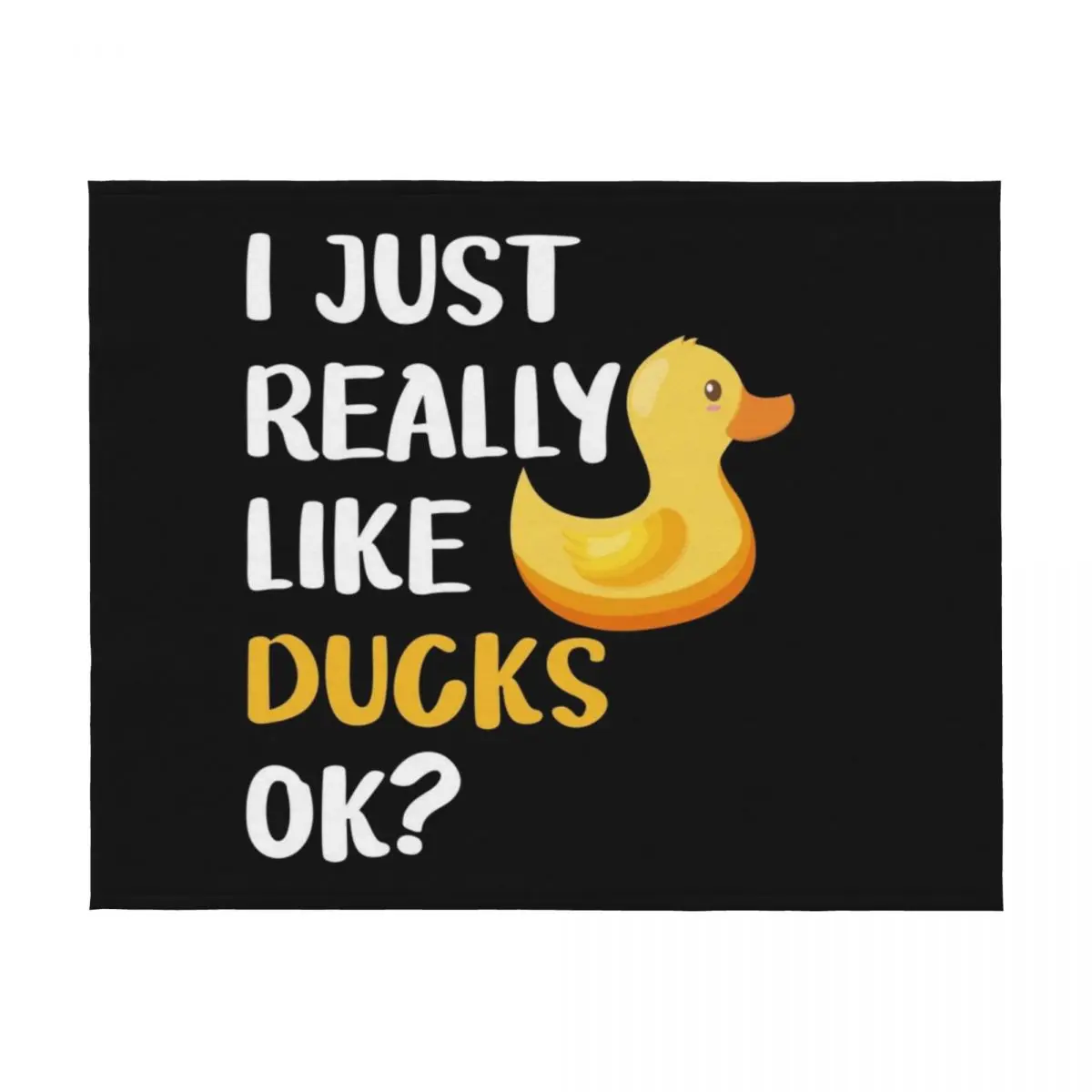 أنا فقط أحب البط حقًا، رمي بطانية الشعر الحرارية الفاخرة St منقوشة #2