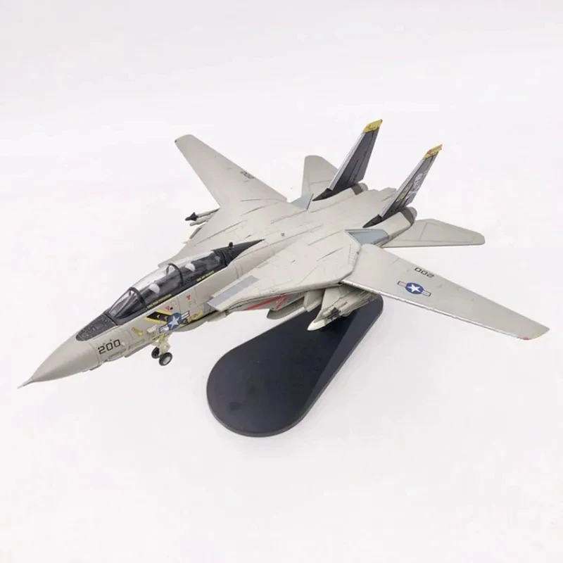 Diecast Metal 1/100 US f-14 f14 F-14B Tomcat Fighter Aircraft Metal Military Toy Plane Model Child Collection Gift Toy