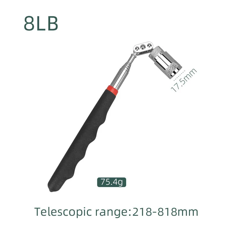 Telescopische magnetische pick-up tool Uitschuifbare magneet Stick Grabber Tools Roestvrijstalen bout Schroeven Reacher Magnetische nagelkiezer