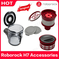 Original Roborock H7 Dust Box HEPA Filter Spare Parts Mace Plus Dustbin Cyclone Assembly Module Red Accessories