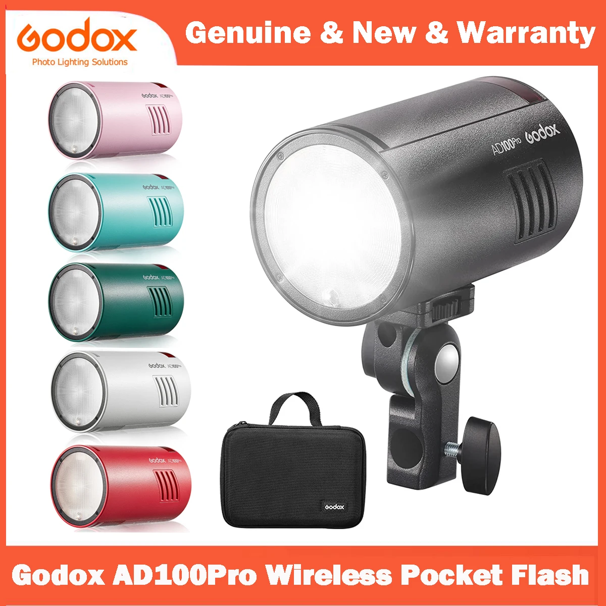 Godox AD100 Pro AD100Pro Wireless Pocket Flash 2.4G TTL HSS 100W Outdoor Flash Speedlight For Sony Nikon Canon Fuji Olympus Fuji