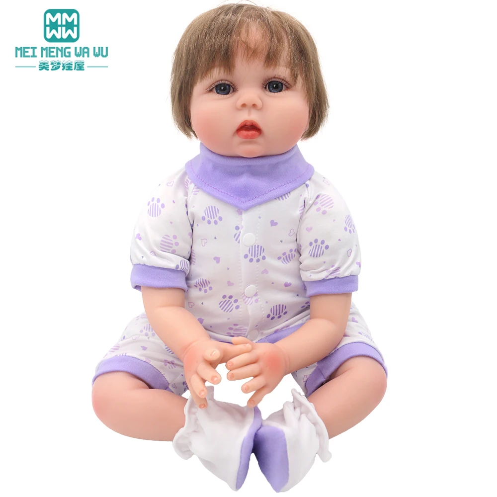 22inch Reborn babies clothes rebirth dolls Baby suits, skirts, crawling suits, Newborn Kids toy Gift