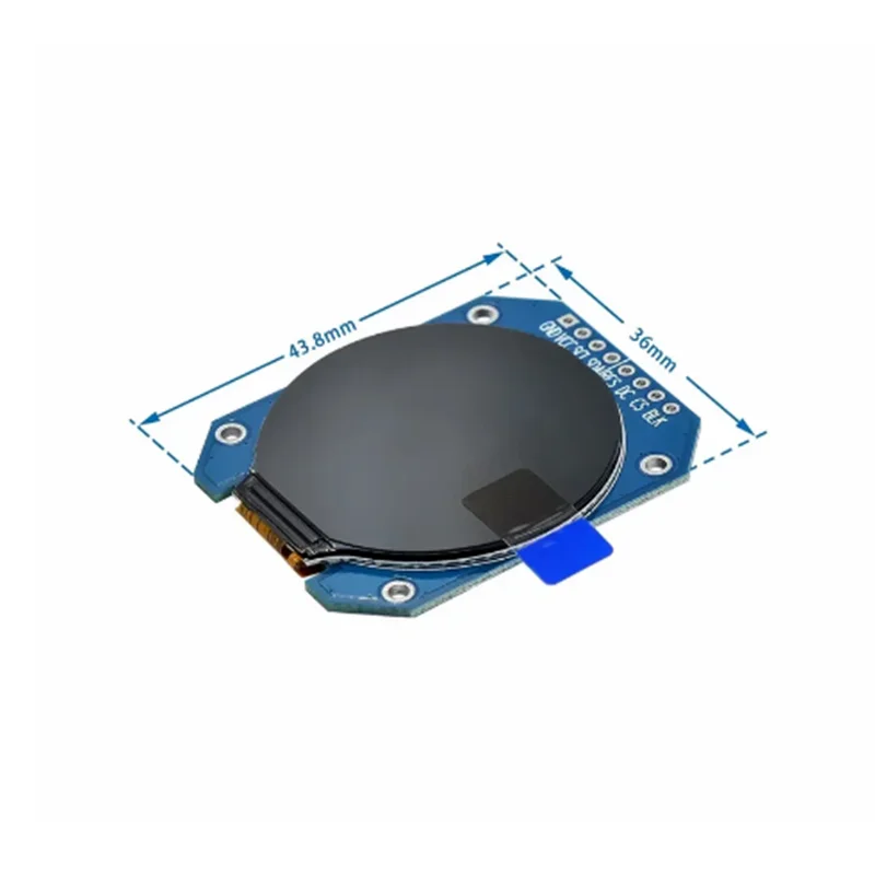 وحدة شاشة LCD TFT لاردوينو ، دائرية RGB ، x ، GC9A01 سائق 4 سلك ، واجهة SPI ، x: ay PCB ،