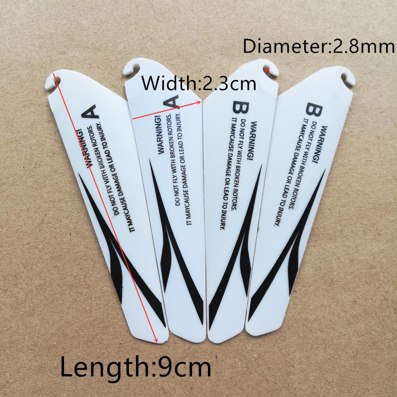 4Pcs 7.1/9CM Spare Blades Fans For R/c Mini Helicopter CH002 CH023 Drone Copter Toys Spare Parts Accessor RC Wing Toy Parts