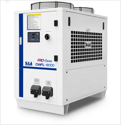 S & A-Industrial Water Cooling System Chiller, Inteligência Dual Temperature Control, CWFL-8000
