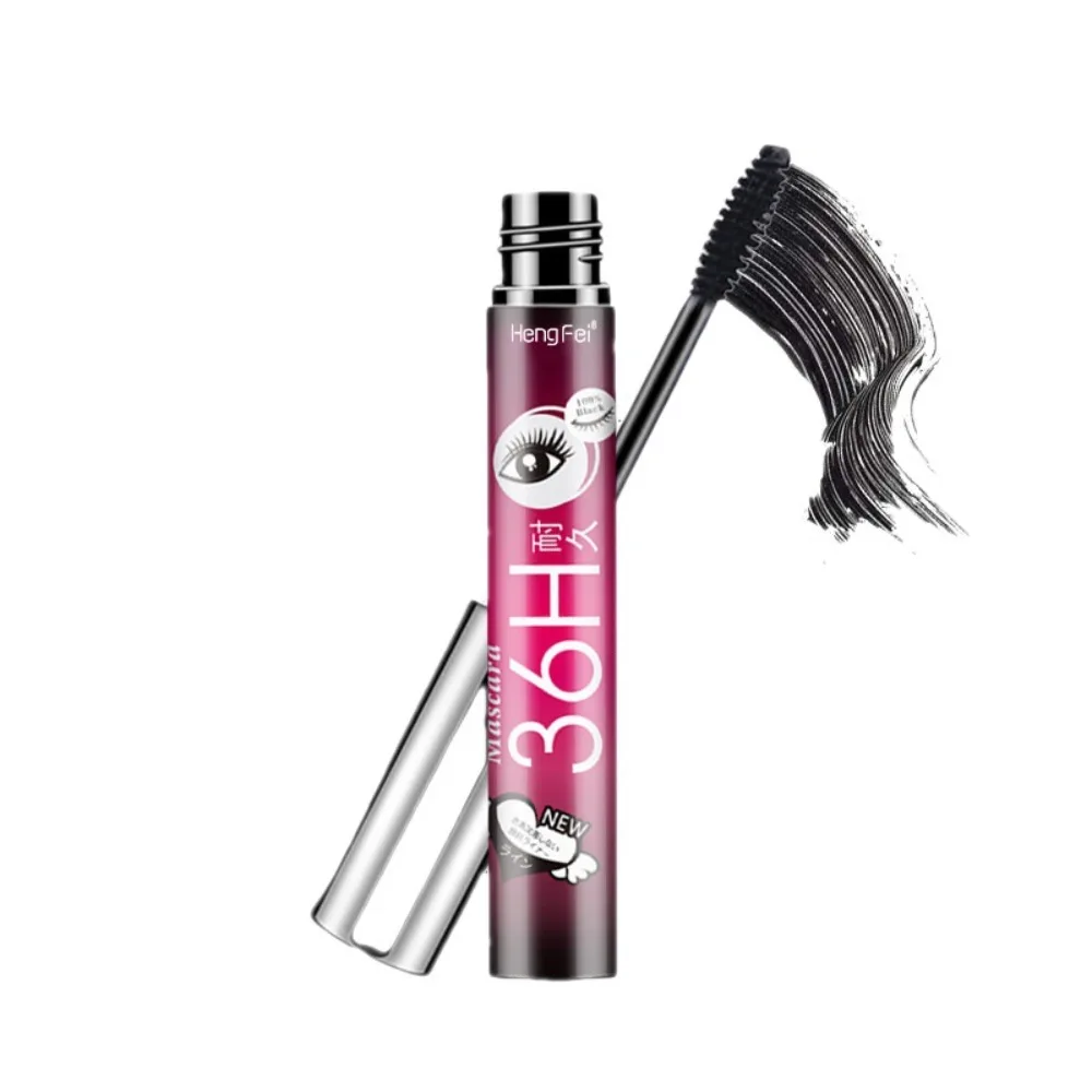 หนาเรียวมาสคาร่าอายไลเนอร์ชุด Curly Sweatproof False Lash Effect มาสคาร่าแต่งหน้าเครื่องมือ 24 h Lasting Effect มาสคาร่า