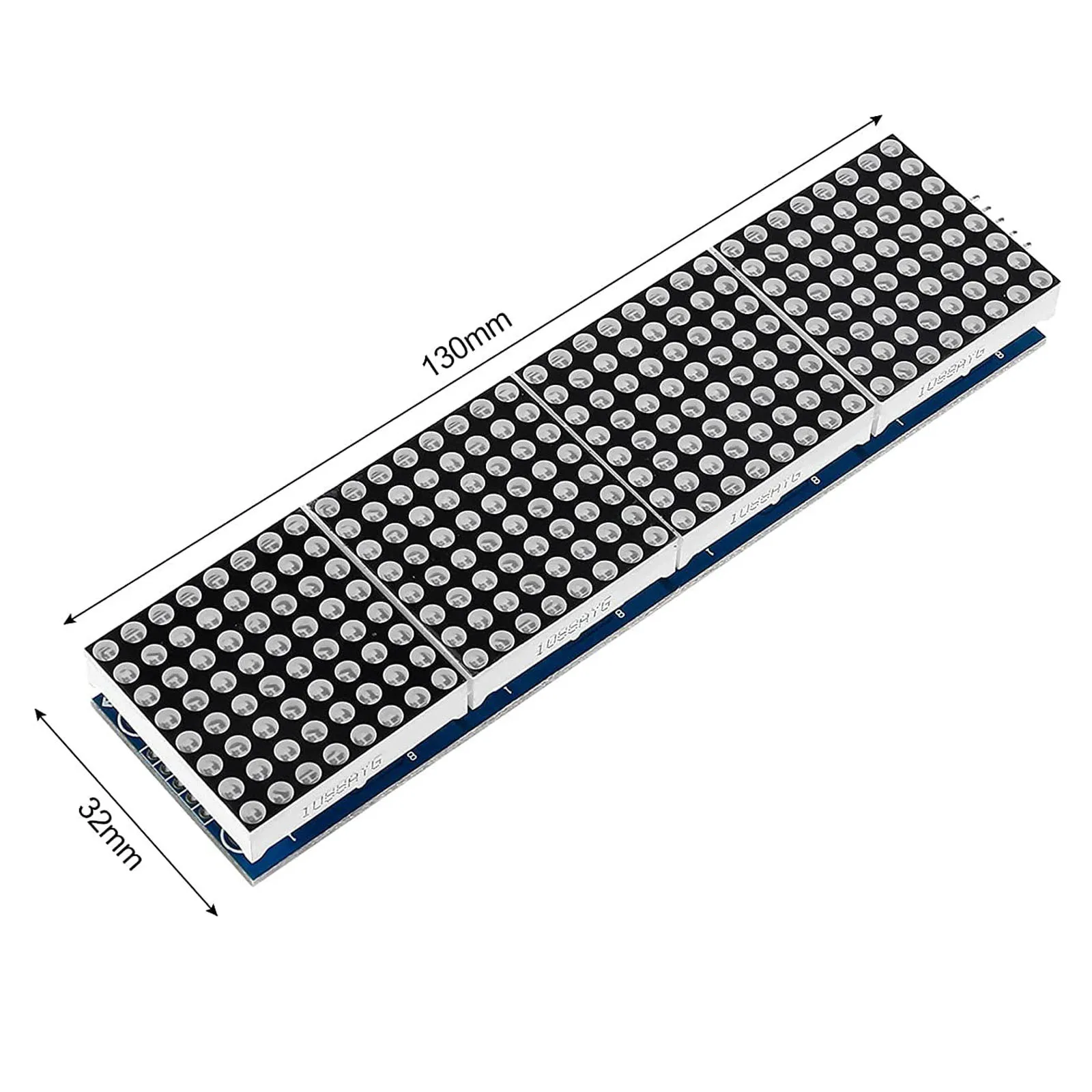 MAX7219 Dot Matrix Module 32x8 4 in 1 LED Display Modules Drive with 5Pin Wires