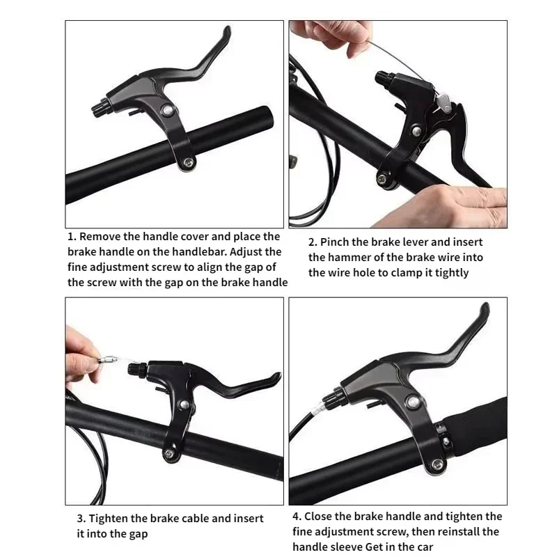 

Ultralight Bicycle Brake Levers - 2-Color Aluminum Alloy V-Brake Handle, Universal Fit for 22.2mm Handlebars​