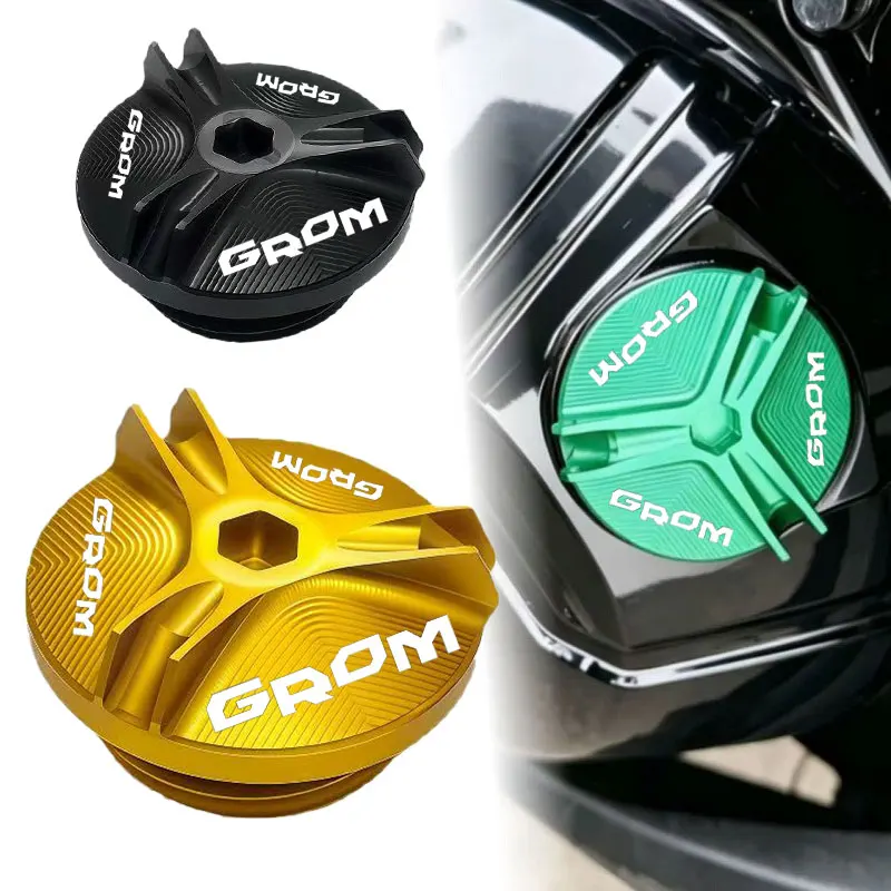 Moto Engine Oil Cap Bolts Fuel Filler Cap Protection Accessories For Honda GROM MSX125 MSX 125 GROM SP 2014-2026