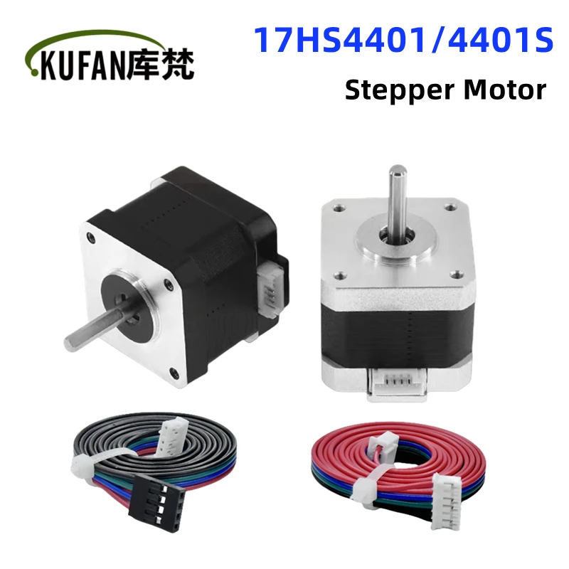 

Nema17 Stepper Motor 17HS4401/4401S 1.8 ° Motor 1.5A 42N.cm 42BYGH 4-lead For CNC Roter Laser Engraving Machine 3D Printer Parts