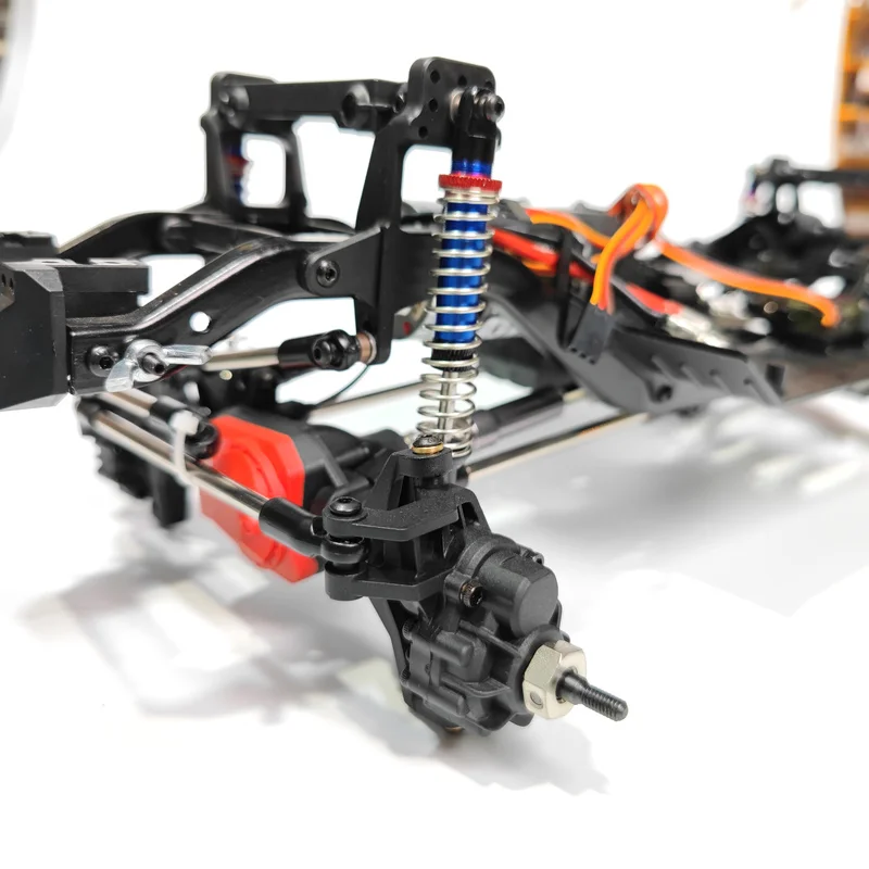 Marco de coche de escalada TRX4, versión de distancia de eje de 313mm, chasis de nailon con cerradura diferencial, juego completo de alta y baja velocidad con