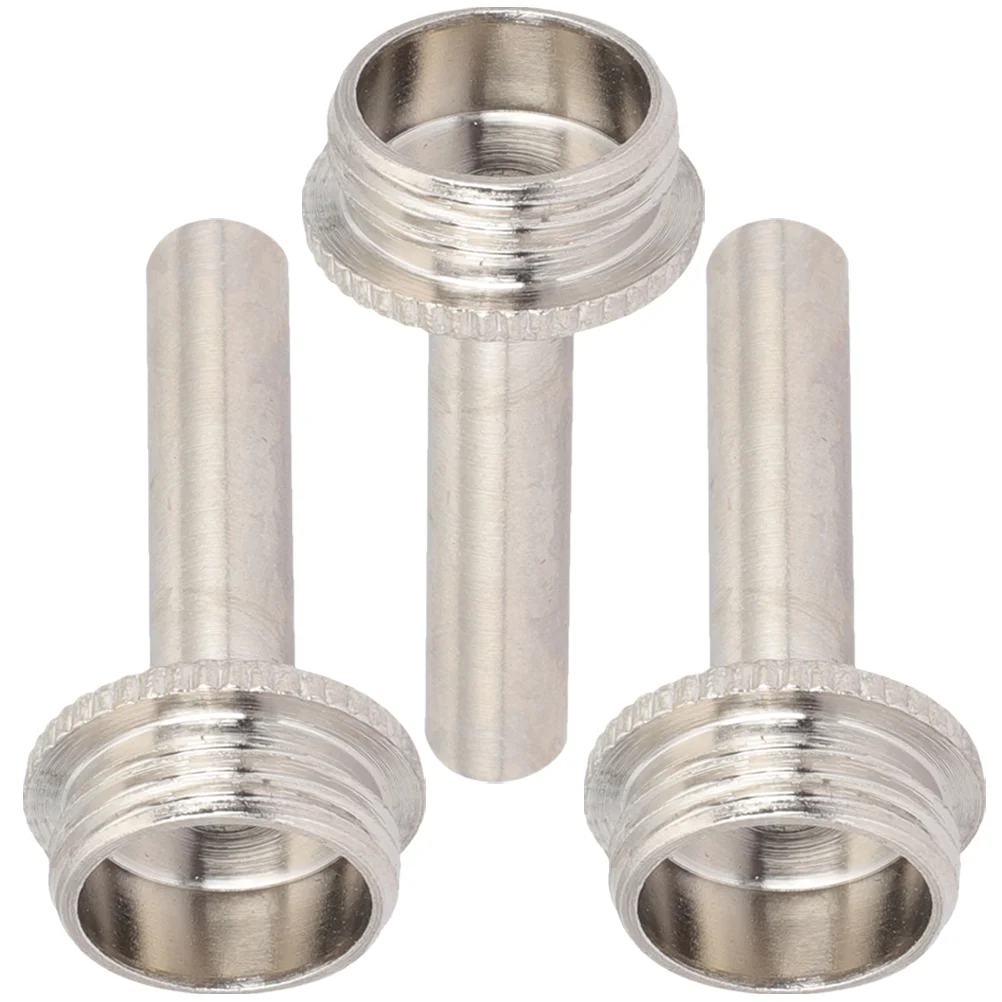 

3 Pcs Small Button Piston Stainless Steel Finger Rod Trumpet Connecting Supplies Accessory Silver Anti-rust Stem