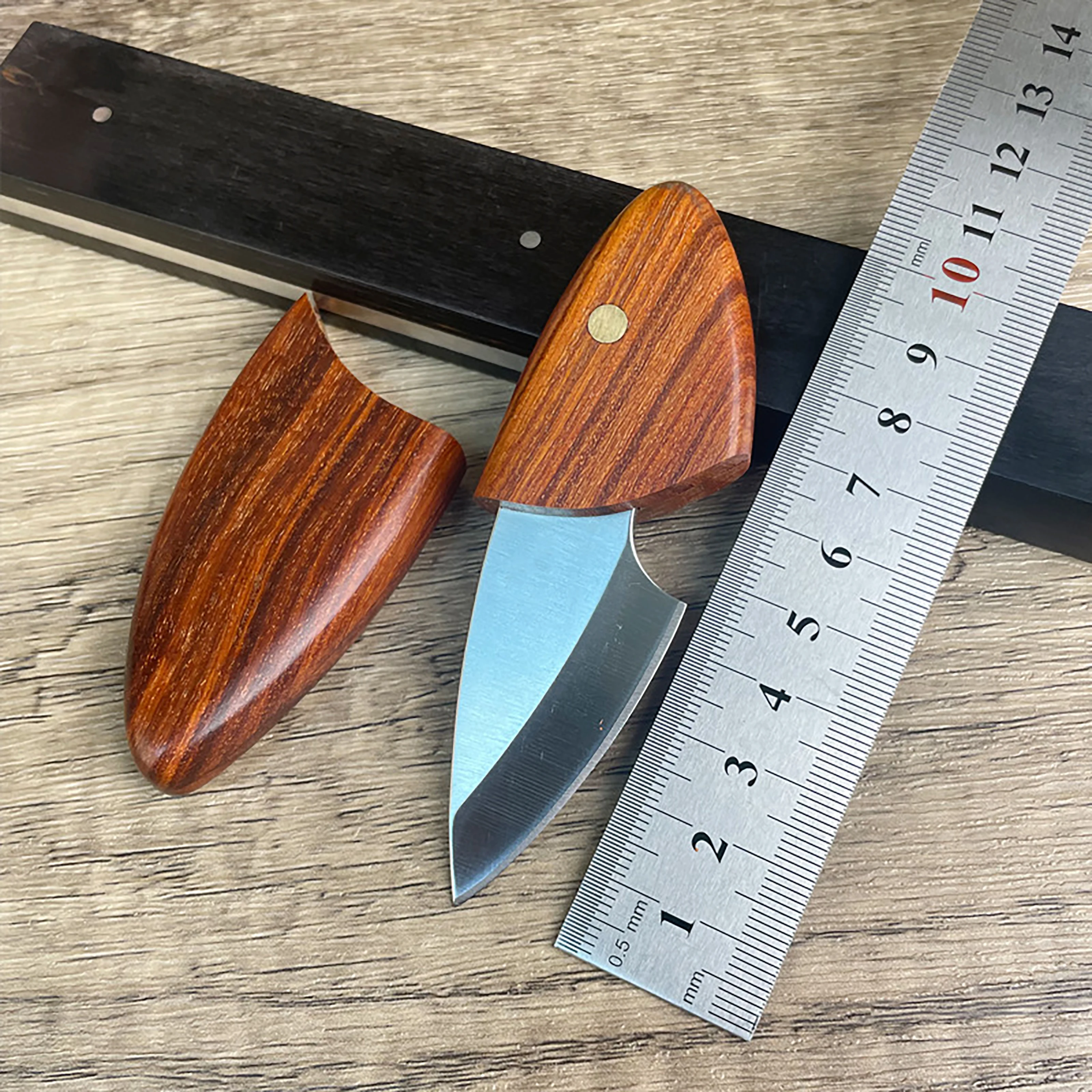 

Mini Pocket Imitation Wooden Wooden Fish Knife Home Kitchen Fruit Knife Outdoor Unpacking Portable Day