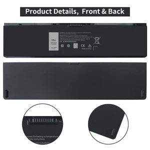 Thay thế pin công suất cao, 54WH, E7440, 3RNFD, Dell Latitude 14, E7450, E7420 Series, V8XN3, 34GKR, 451-BBOG, BBFV, 7.4V, máy tính xách tay 12 Bán hàng chính Dell Latitude E7450 Pin - 1