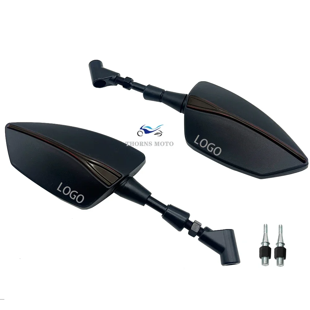 For KAWASAKI ER6N ER6F ER-6N ER-6F High Quality Motorcycle Adjustable Side Mirrors, Left Right Rearview Mirrors Universal 8/10mm