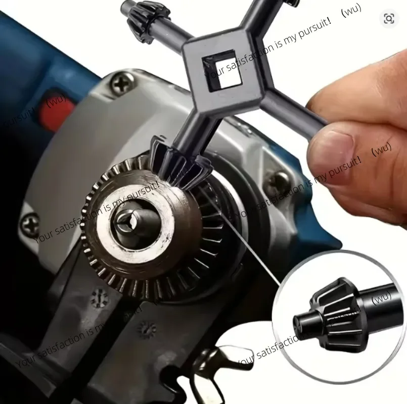 4-in-1 Cross Wrench Electric Drill Chuck Key Wrenches Alloy Handheld Drilling Holder Universal Chuck Replacement Power Tools