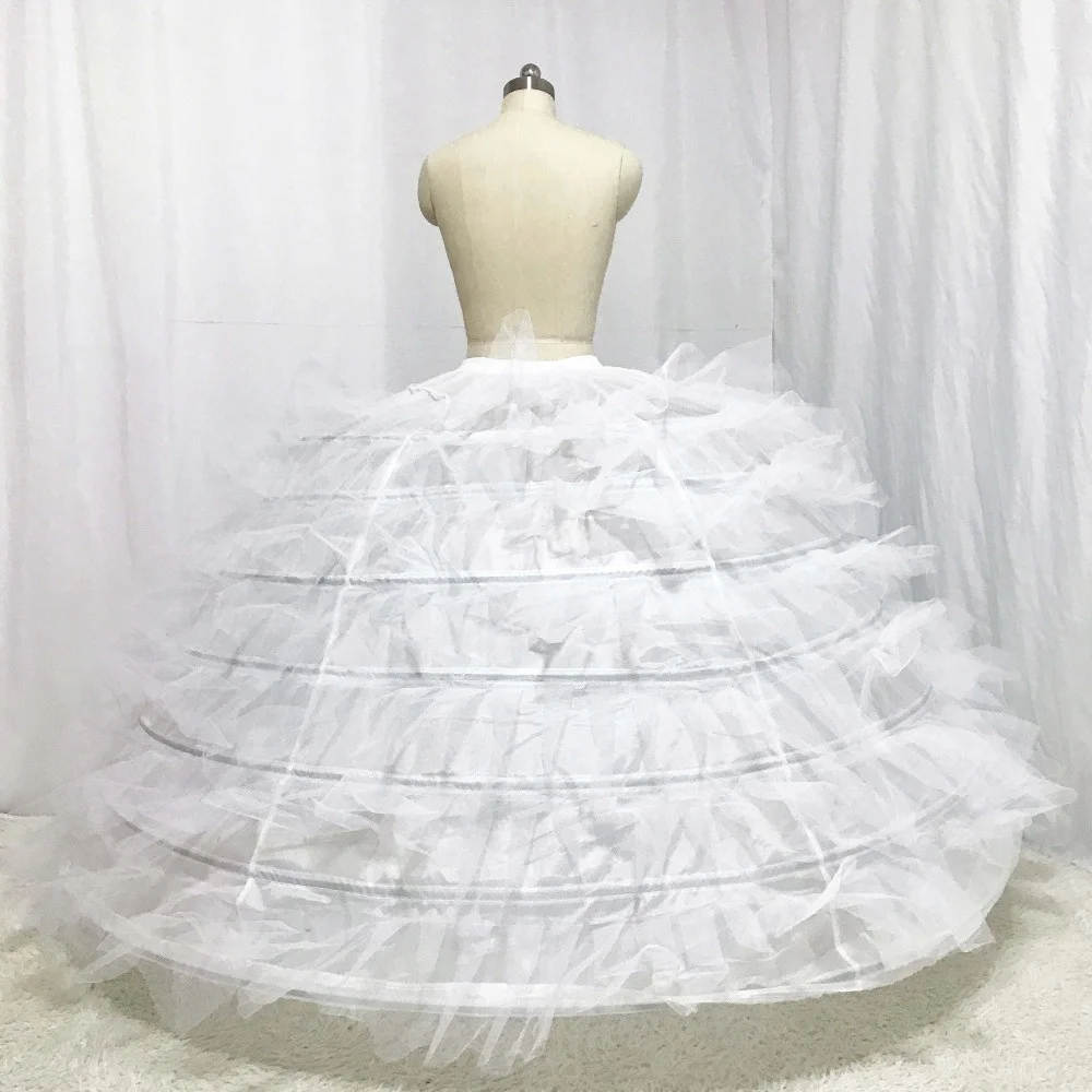 Designer Hochzeit Petticoat sechs liu Schicht mit Fest Tüll für Puffy Brautkleid für große hochzeit kleid puffer kleid