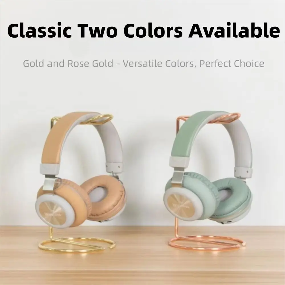 Durable Metal Headphone Stand Space Saving Universal Headphone Storage Rack Headphone Support Stand