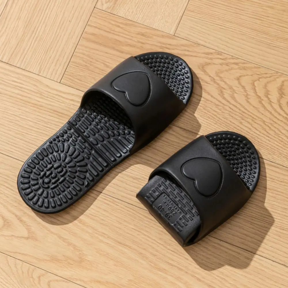 Soft Women Bathroom Massage Sandals Lightweight Quick Dry Flat Home Slides Non Slip Portable Travel Slippers