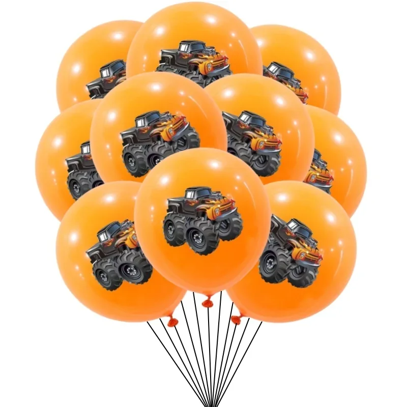 30/10Pcs Truck Latex Balloon Truck Race Car Balloons for Monster Truck Party Decor Kids Race Theme Birthday Decorations Gifts - view 5