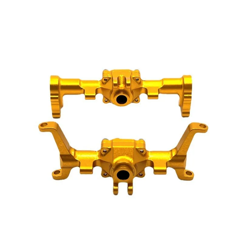 Metal atualização cnc processo dianteiro e traseiro do eixo conjunto escudo para fms 1/24 xiaoqi fcx24 peças de reposição do carro controle remoto