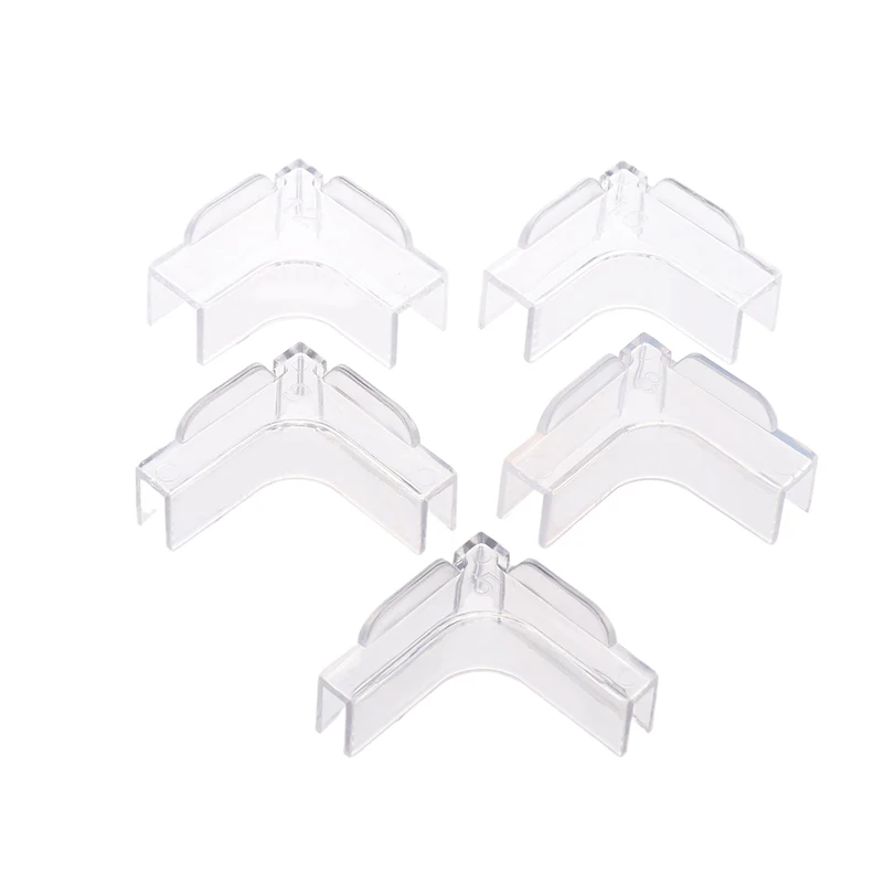 4Pcs Acrylic Transparent Anti-collision Fish Tank Corner Protector Adhesive Free Protective Cover Aquarium Accessories