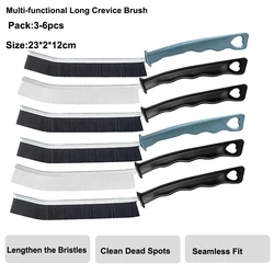 3-6Pcs Hard Bristle Gaps Cleaning Brush Toilet Brush Scrub Brush for Shower Tile Skinny Tool Household Use Bathroom Kitchen