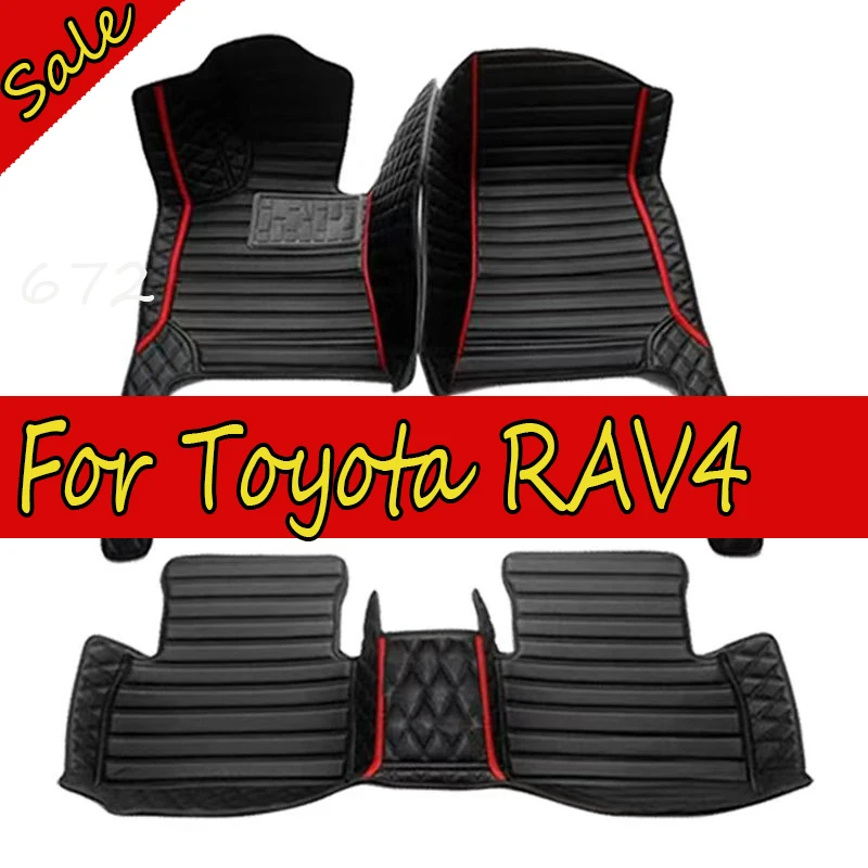 Car Floor Mats For Toyota RAV4 Ravufō XA20 2001 2002 2003 2004 2005 3door Anti-dirty Pads Car Carpets Floor Matt Car Accessories