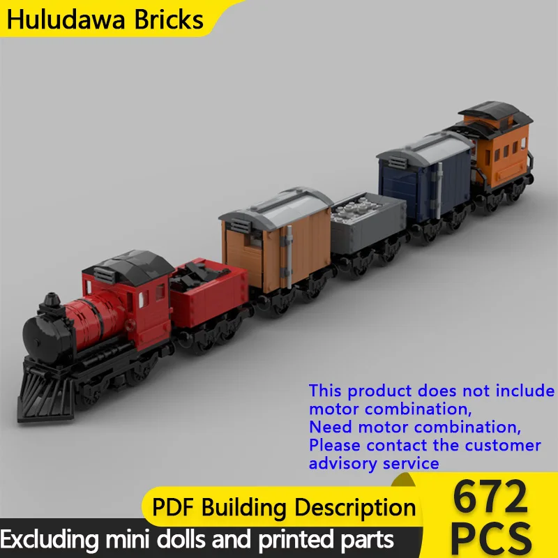 

Модель городской автомобиль MOC, строительные кирпичи, мини-поезд с дистанционным управлением, модульная технология, детские праздничные подарки, сборка игрушек, костюм