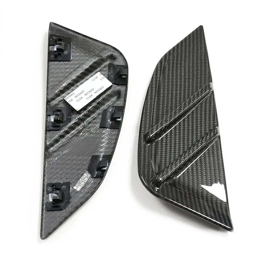 Dry Carbon Fiber Side Fender Trim  Prepreg CF Front Air Vent Grill MP Style Automotive Parts