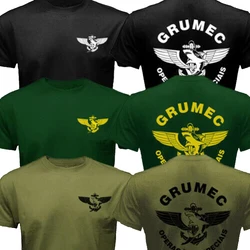 Brazilian Naval Combat Divers GRUMEC Special Forces Men T-shirt Short  Casual  Four Seasons O-Neck  Shirts