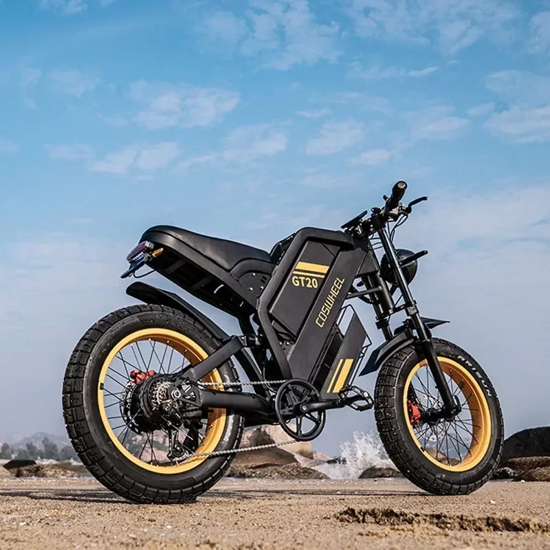 Electric bike GT20PRO peak 4000W motor 48V40AH dual battery off-road electric bicycle 20*4.0 tires all-terrain rideable e-bike image 7