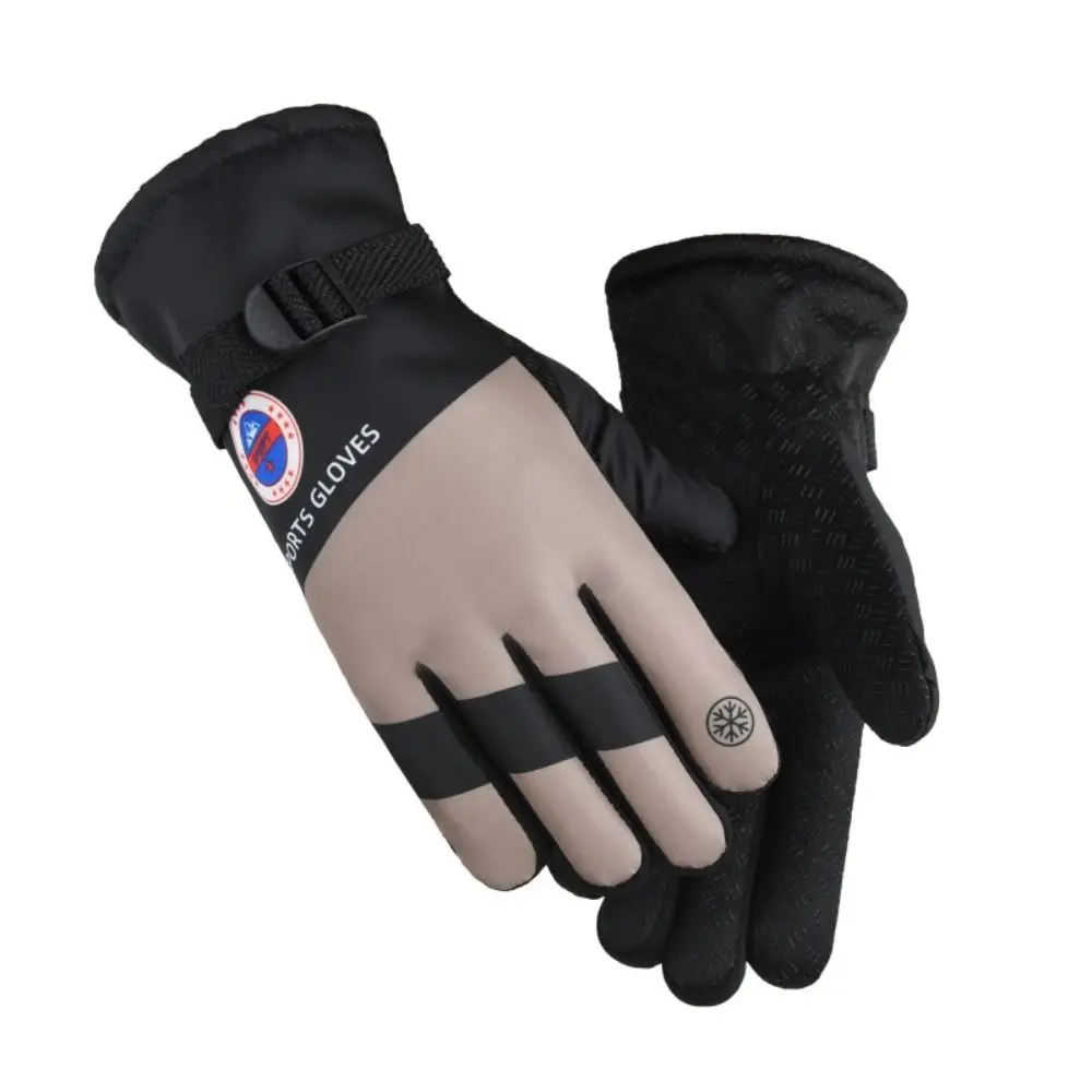 

Новые лыжные перчатки из полиэстера, нескользящие водонепроницаемые перчатки для верховой езды, велосипедные перчатки для улицы